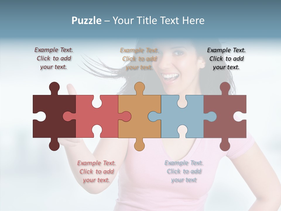 Lifestyle Success Forefinger PowerPoint Template