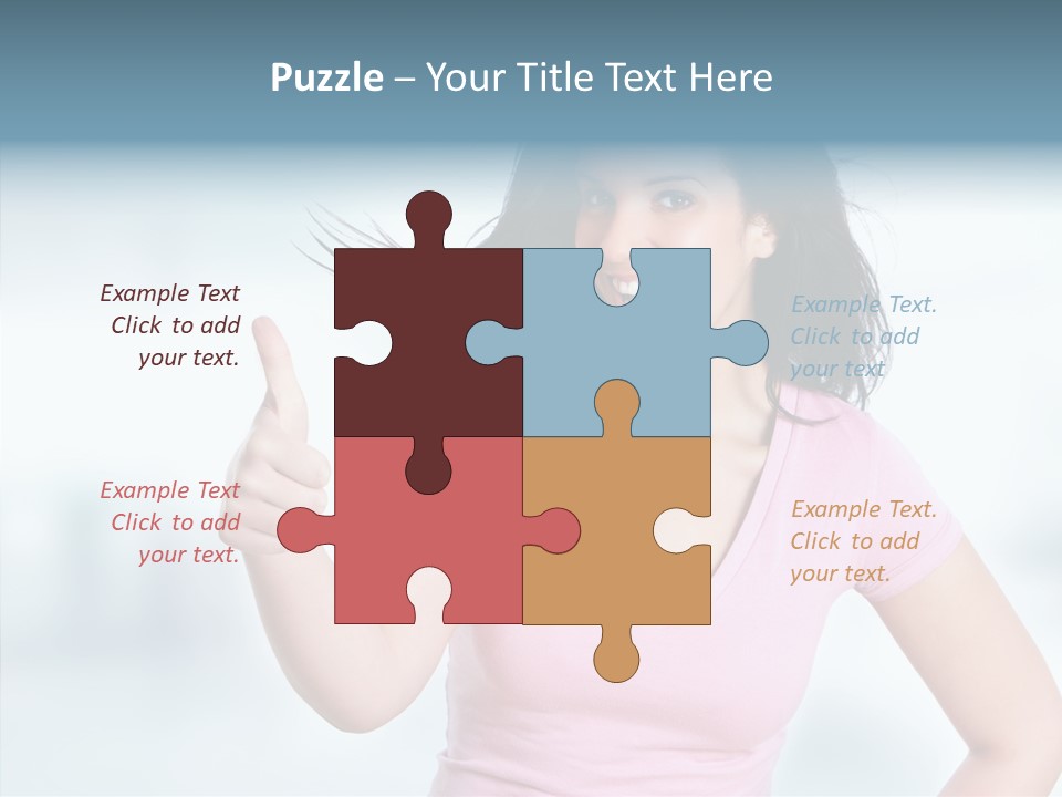 Lifestyle Success Forefinger PowerPoint Template