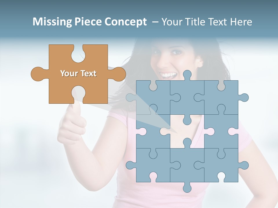 Lifestyle Success Forefinger PowerPoint Template