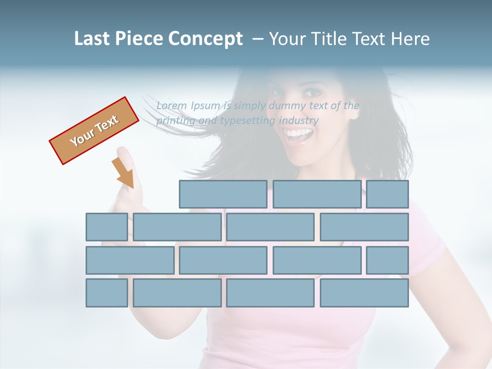 Lifestyle Success Forefinger PowerPoint Template