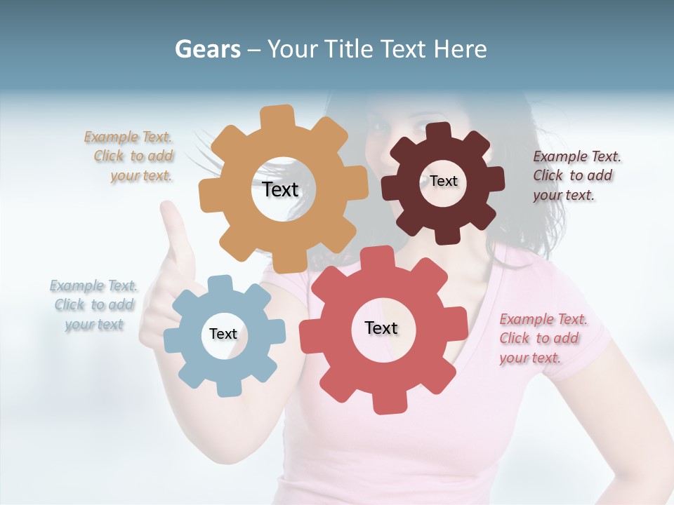 Lifestyle Success Forefinger PowerPoint Template