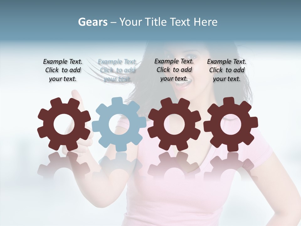 Lifestyle Success Forefinger PowerPoint Template