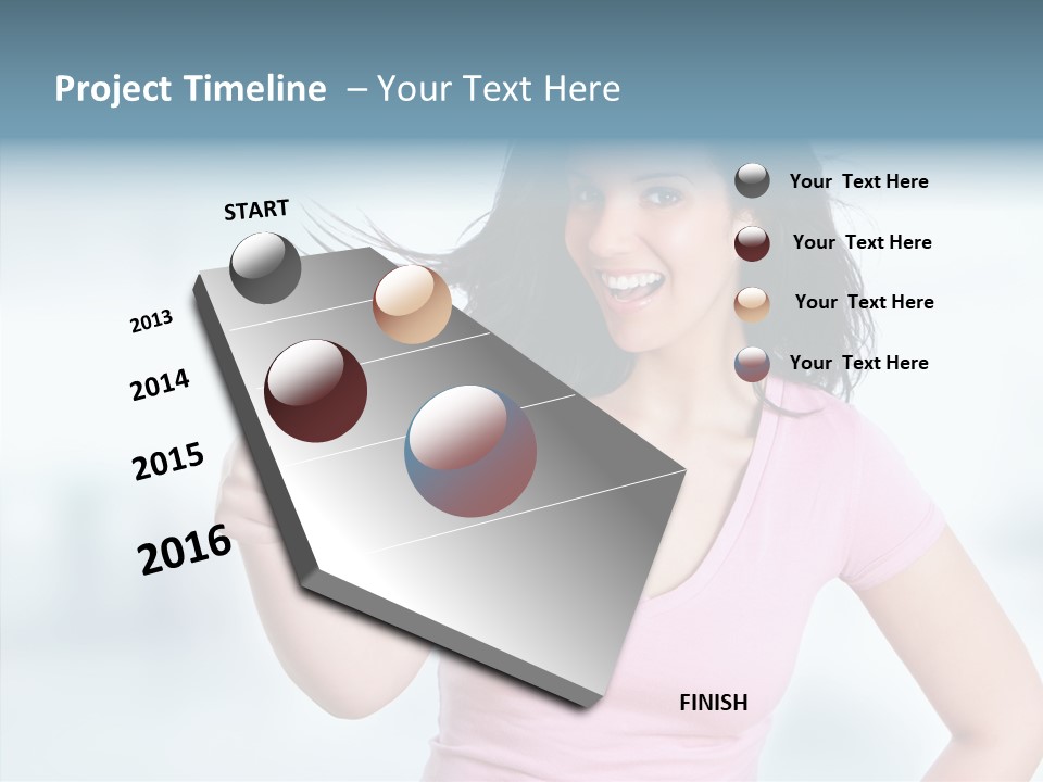 Lifestyle Success Forefinger PowerPoint Template