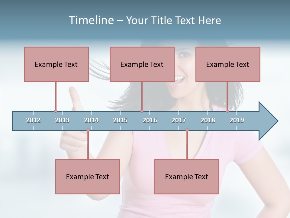 Lifestyle Success Forefinger PowerPoint Template