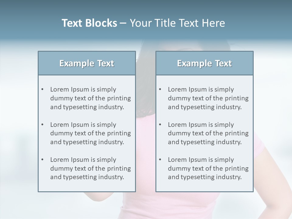 Lifestyle Success Forefinger PowerPoint Template