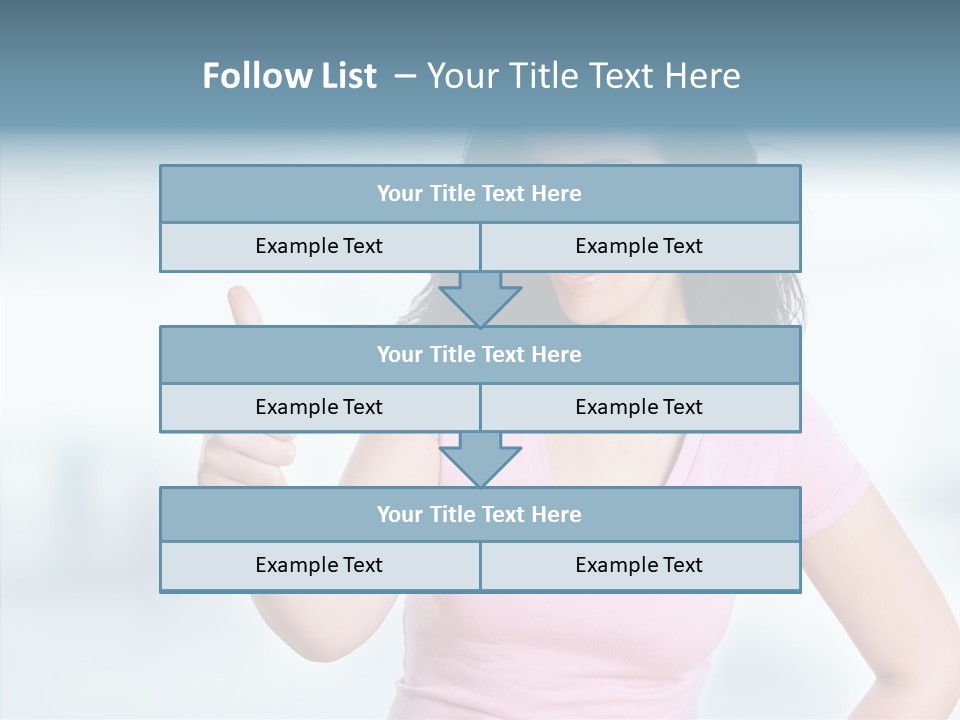 Lifestyle Success Forefinger PowerPoint Template