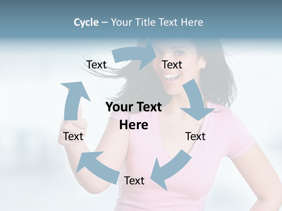 Lifestyle Success Forefinger PowerPoint Template