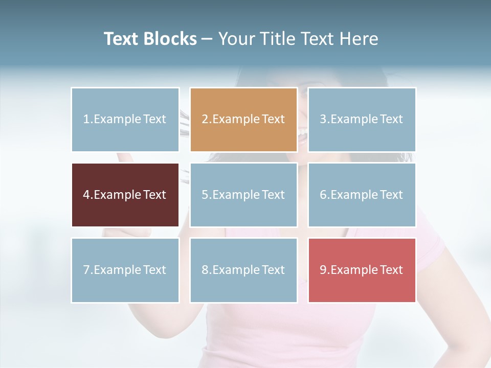 Lifestyle Success Forefinger PowerPoint Template