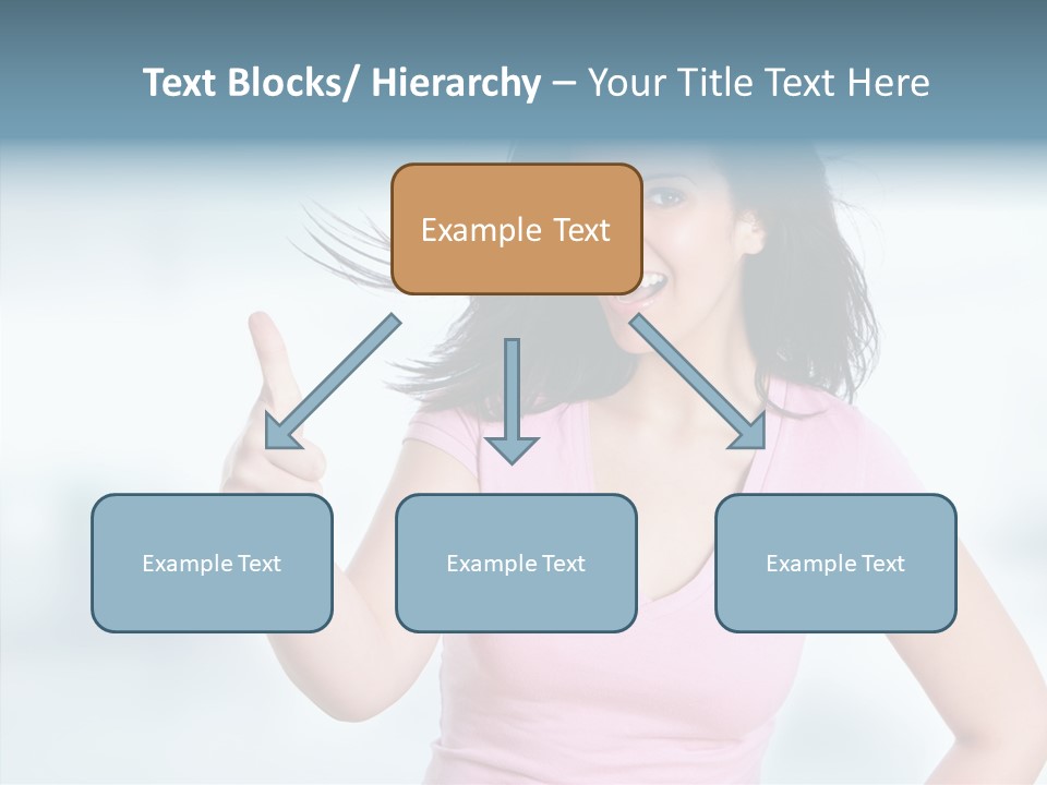 Lifestyle Success Forefinger PowerPoint Template