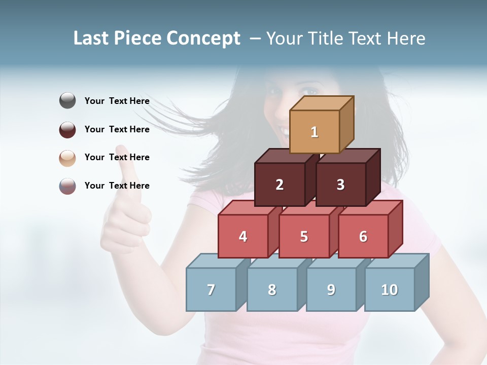 Lifestyle Success Forefinger PowerPoint Template