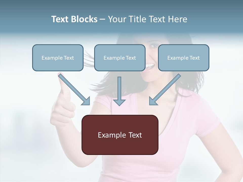 Lifestyle Success Forefinger PowerPoint Template