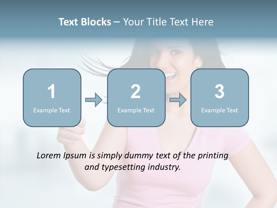 Lifestyle Success Forefinger PowerPoint Template