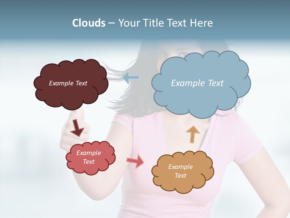 Lifestyle Success Forefinger PowerPoint Template