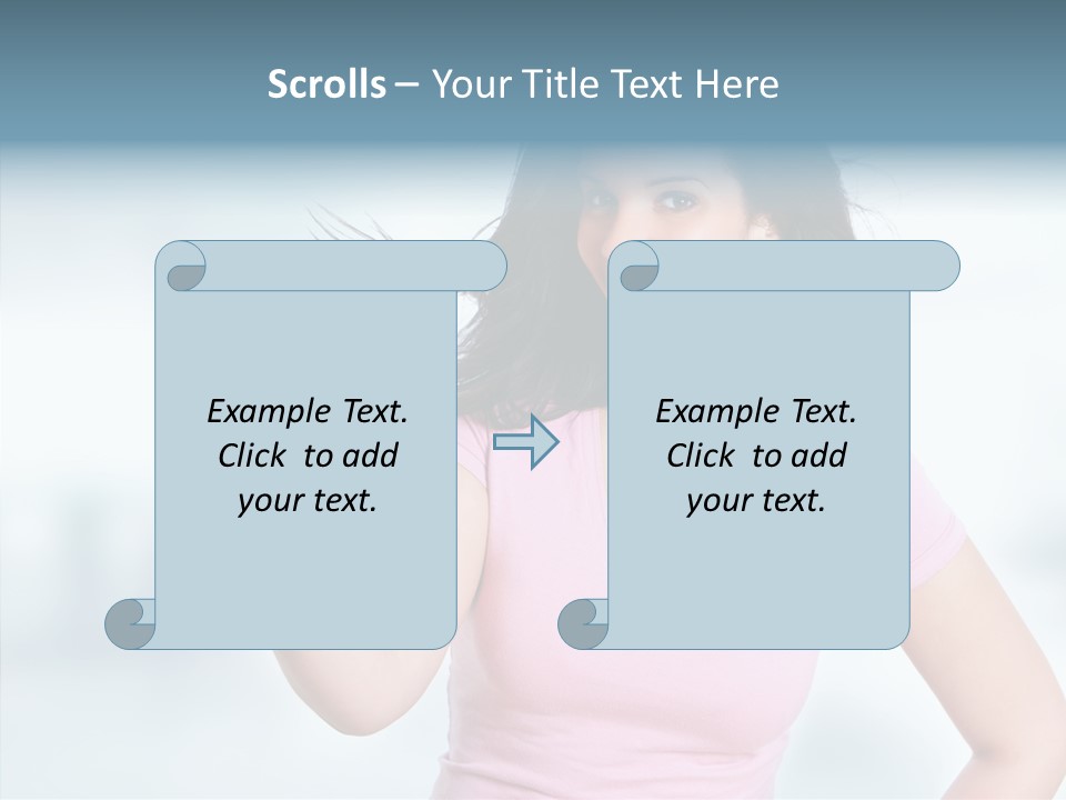 Lifestyle Success Forefinger PowerPoint Template