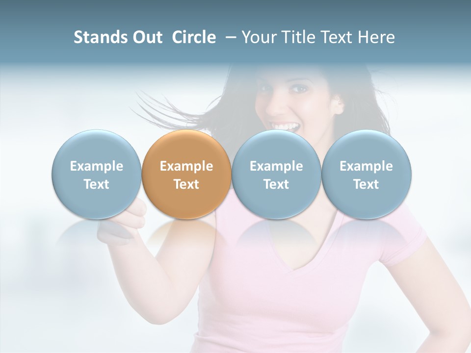 Lifestyle Success Forefinger PowerPoint Template