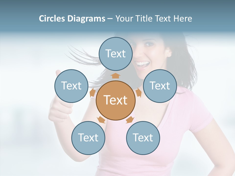 Lifestyle Success Forefinger PowerPoint Template