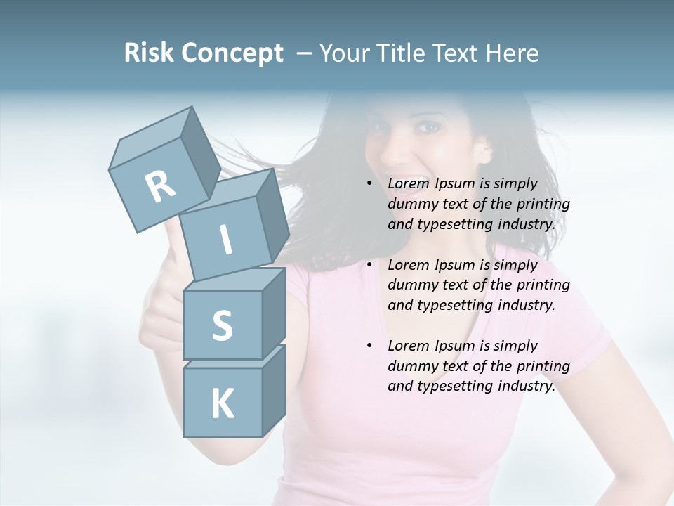 Lifestyle Success Forefinger PowerPoint Template