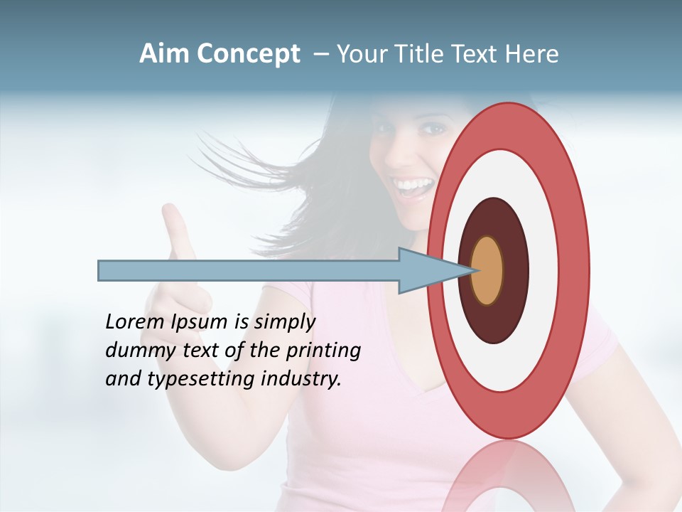 Lifestyle Success Forefinger PowerPoint Template