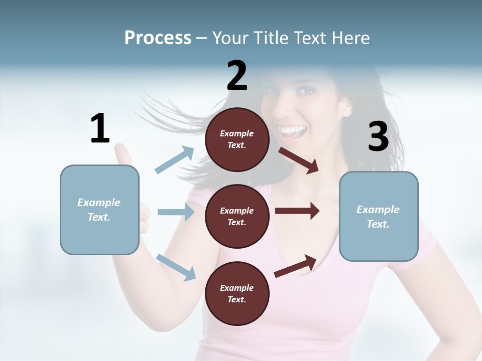 Lifestyle Success Forefinger PowerPoint Template