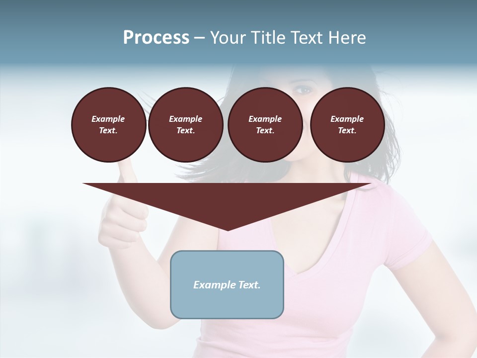 Lifestyle Success Forefinger PowerPoint Template