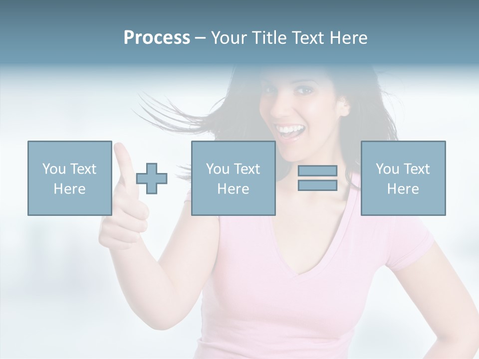 Lifestyle Success Forefinger PowerPoint Template