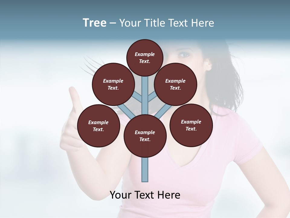 Lifestyle Success Forefinger PowerPoint Template