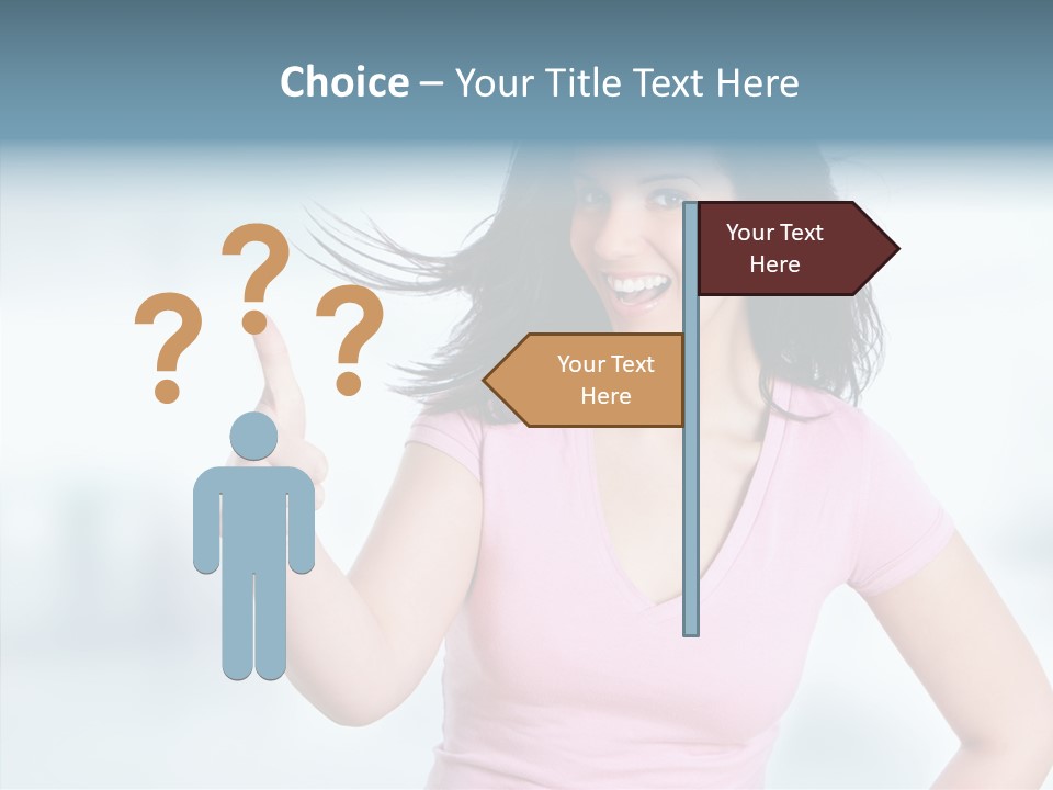 Lifestyle Success Forefinger PowerPoint Template