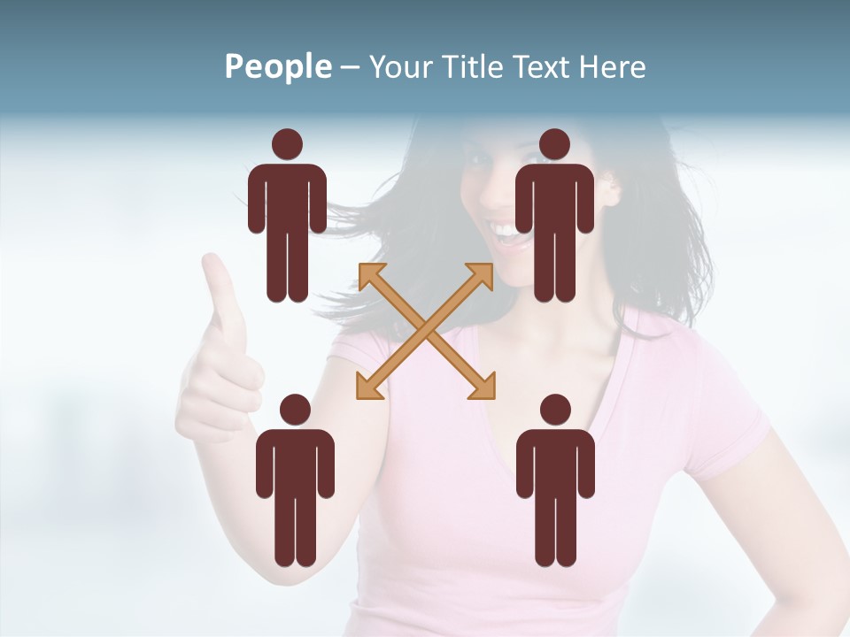 Lifestyle Success Forefinger PowerPoint Template