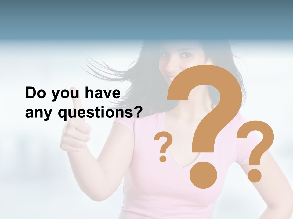 Lifestyle Success Forefinger PowerPoint Template