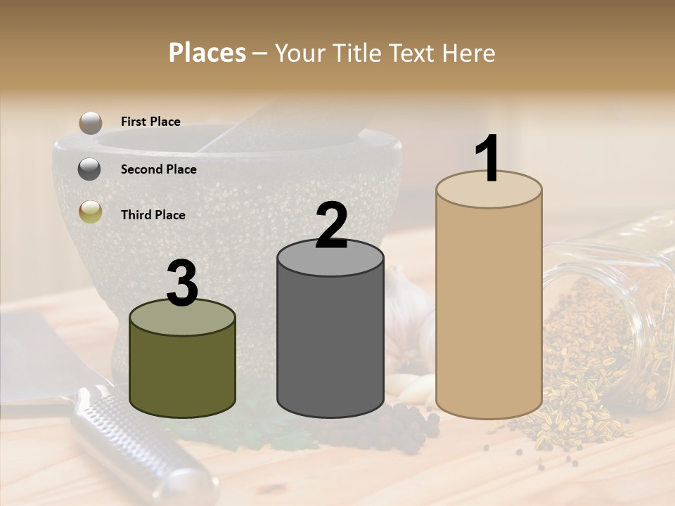 Lifestyle Basil Close Up PowerPoint Template