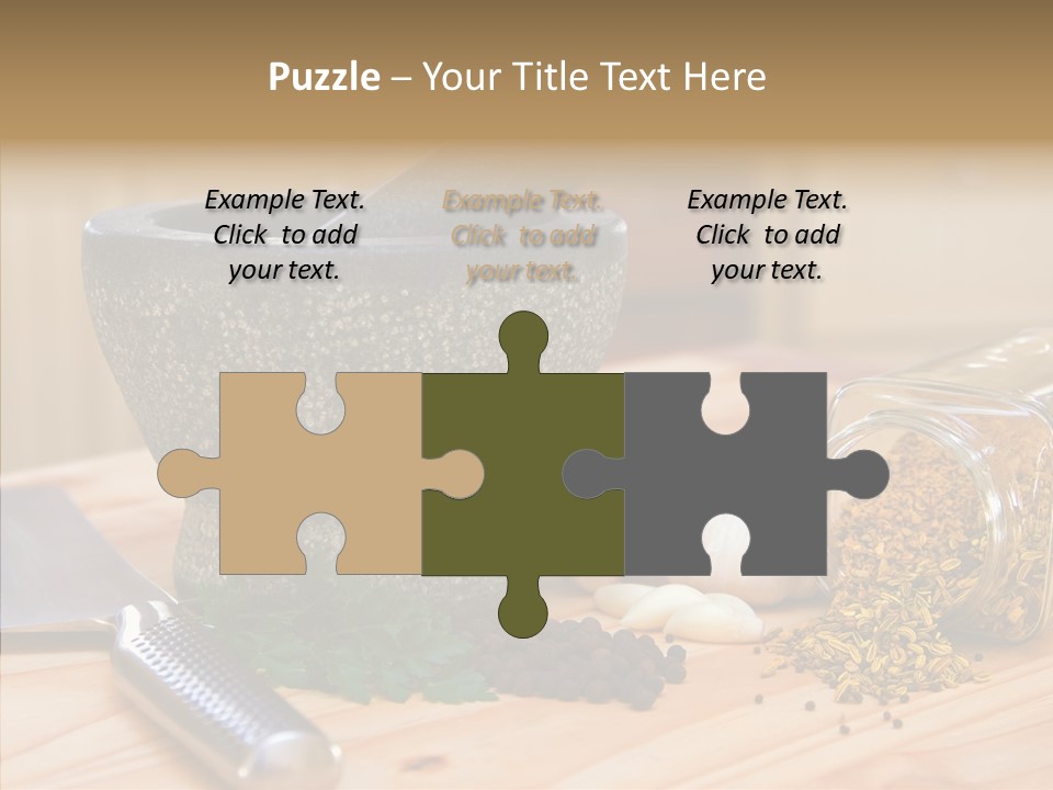 Lifestyle Basil Close Up PowerPoint Template