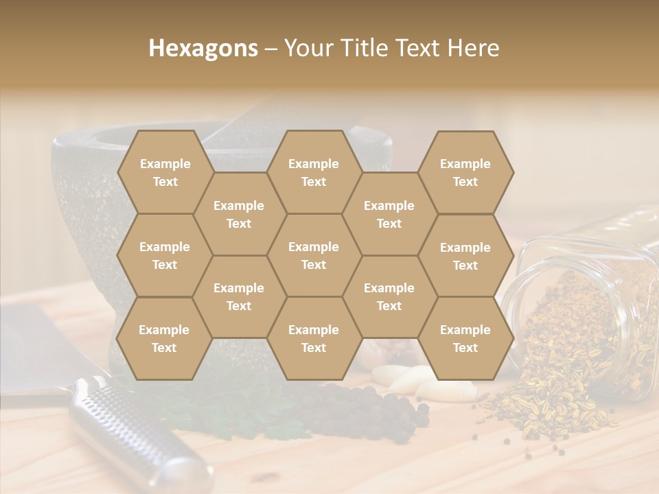 Lifestyle Basil Close Up PowerPoint Template