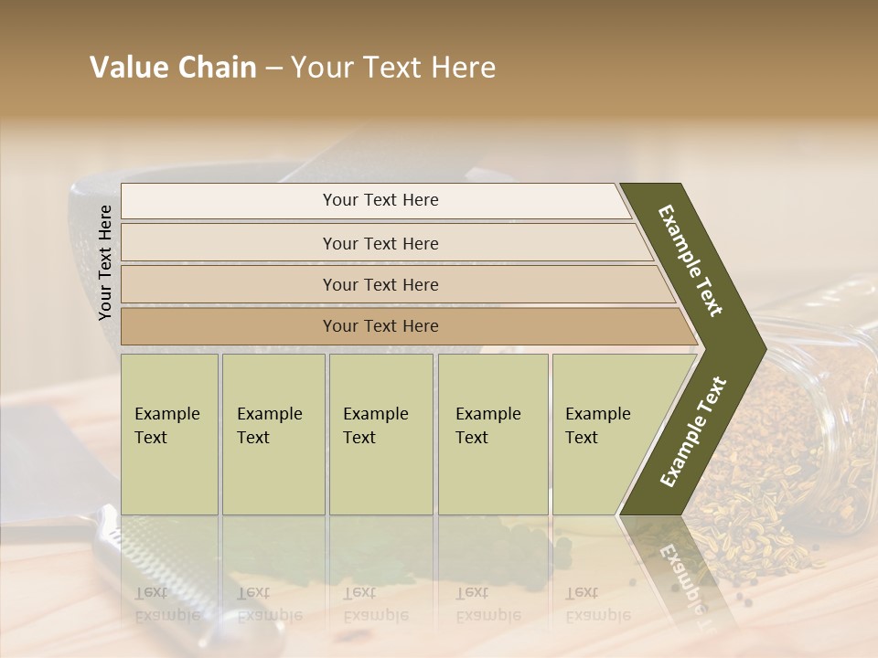 Lifestyle Basil Close Up PowerPoint Template