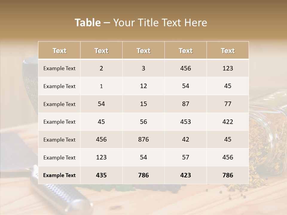 Lifestyle Basil Close Up PowerPoint Template