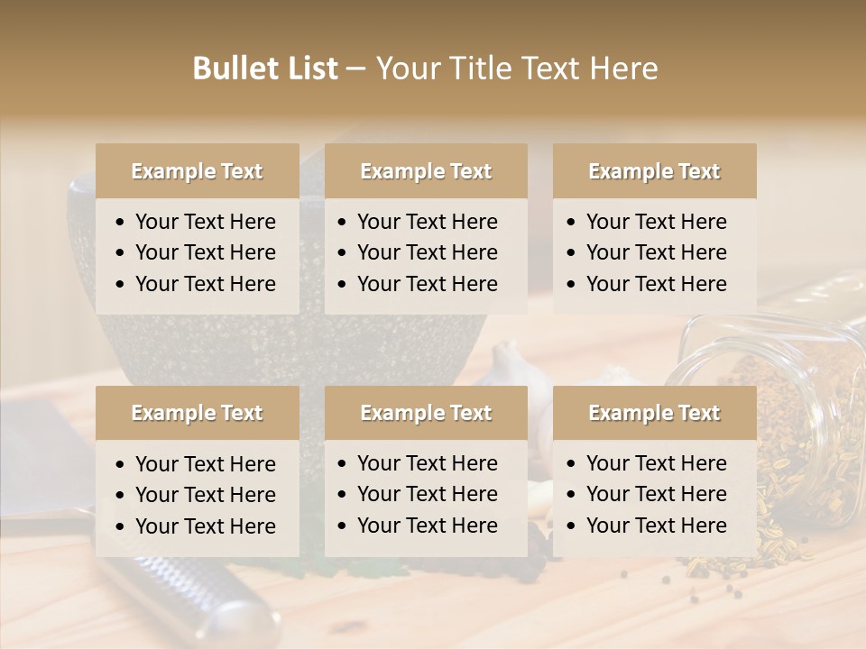 Lifestyle Basil Close Up PowerPoint Template