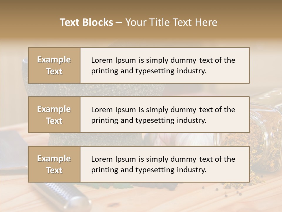 Lifestyle Basil Close Up PowerPoint Template