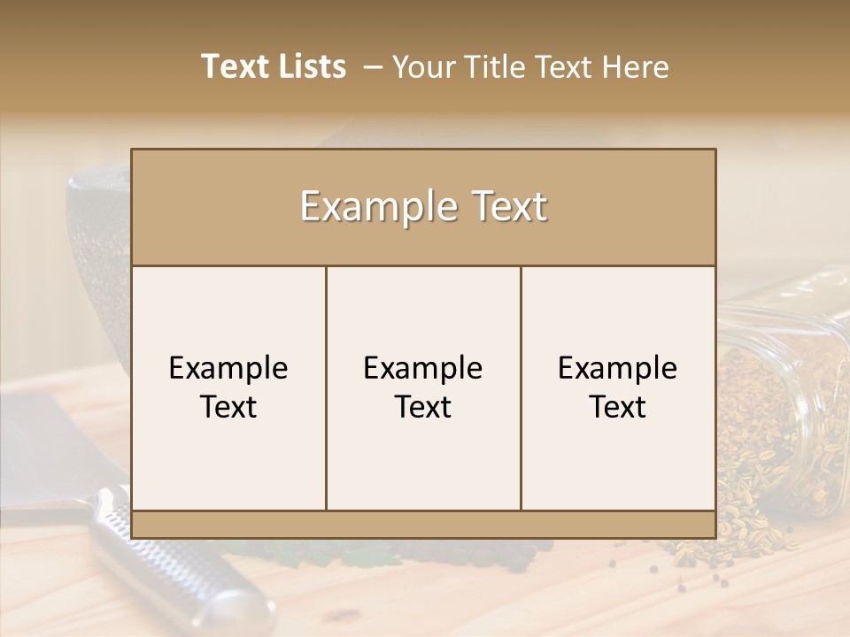Lifestyle Basil Close Up PowerPoint Template
