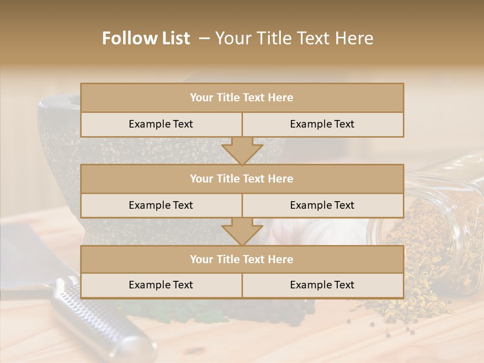 Lifestyle Basil Close Up PowerPoint Template