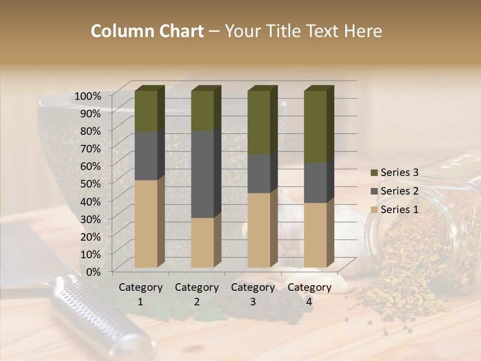 Lifestyle Basil Close Up PowerPoint Template