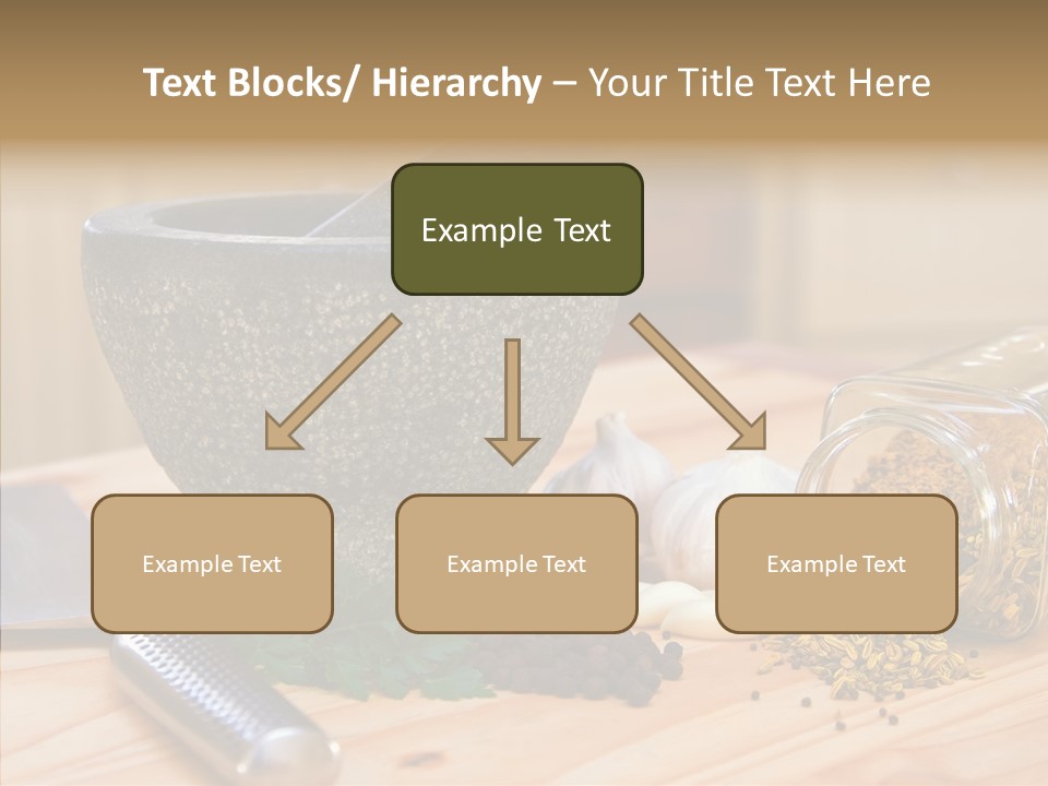 Lifestyle Basil Close Up PowerPoint Template