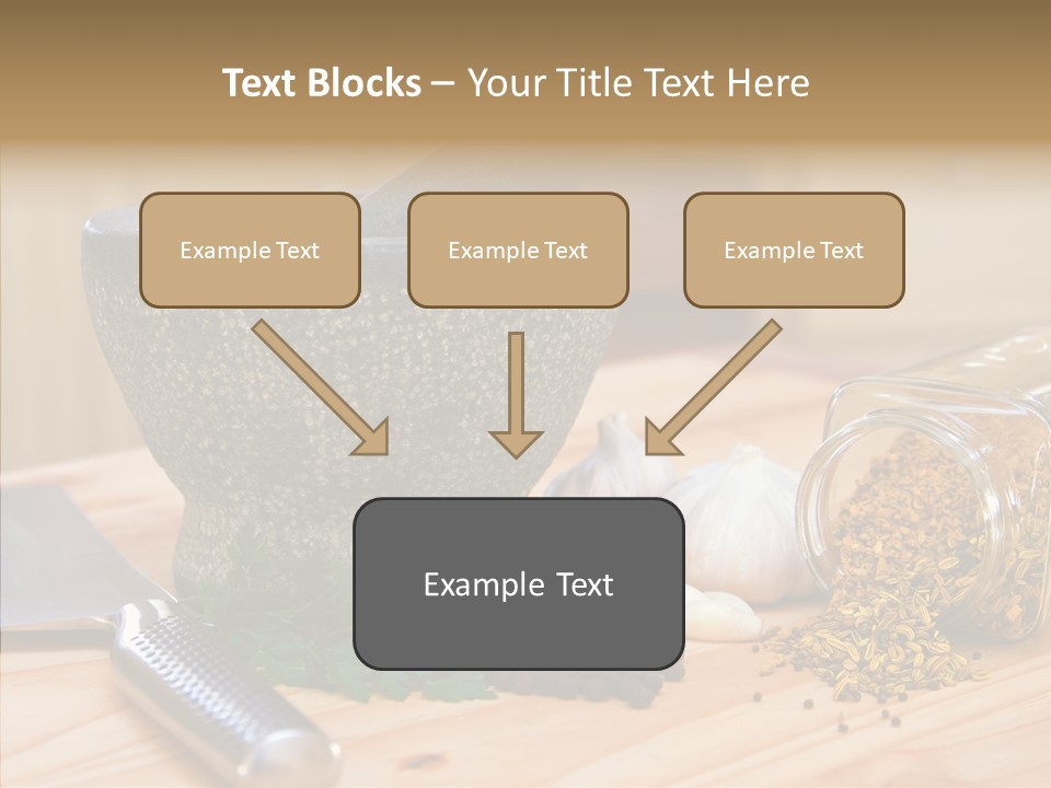 Lifestyle Basil Close Up PowerPoint Template