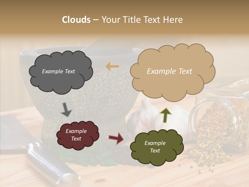 Lifestyle Basil Close Up PowerPoint Template