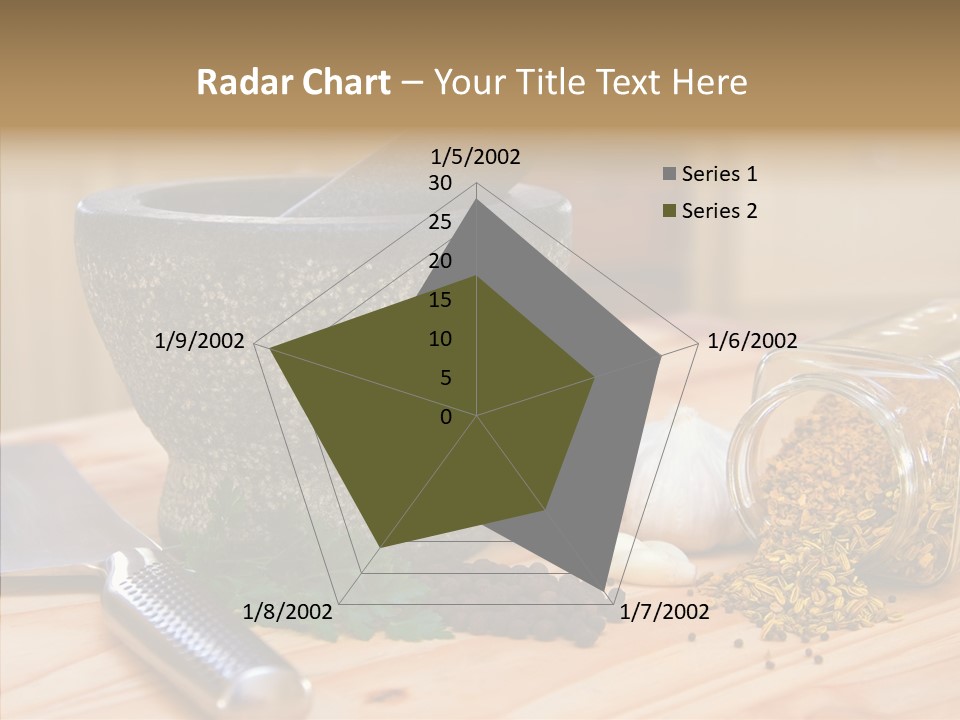 Lifestyle Basil Close Up PowerPoint Template