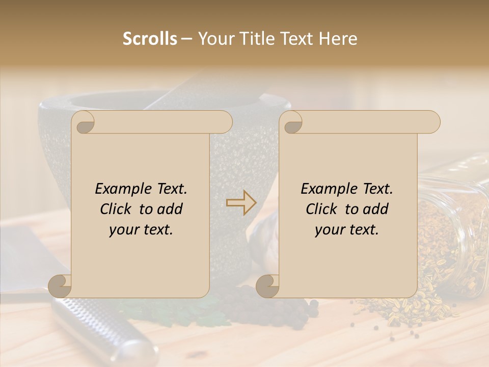 Lifestyle Basil Close Up PowerPoint Template
