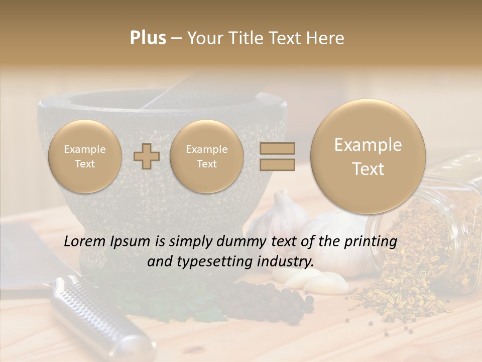 Lifestyle Basil Close Up PowerPoint Template