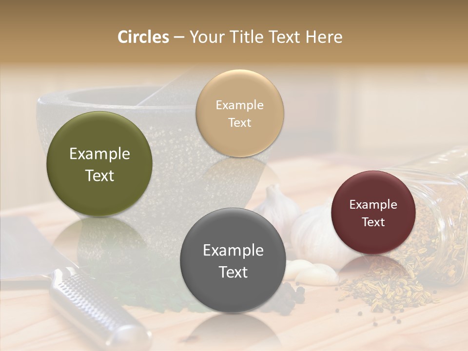 Lifestyle Basil Close Up PowerPoint Template