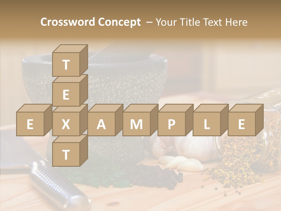 Lifestyle Basil Close Up PowerPoint Template