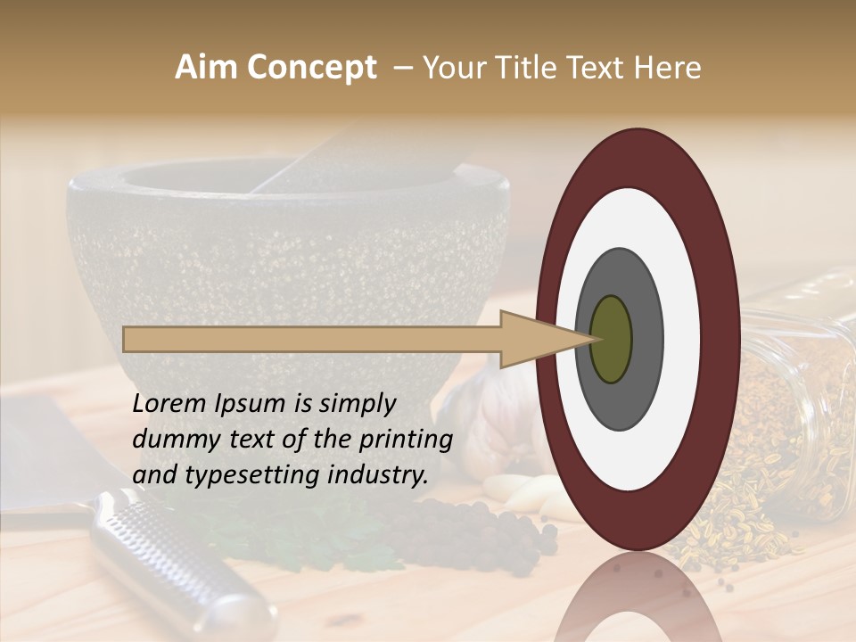 Lifestyle Basil Close Up PowerPoint Template