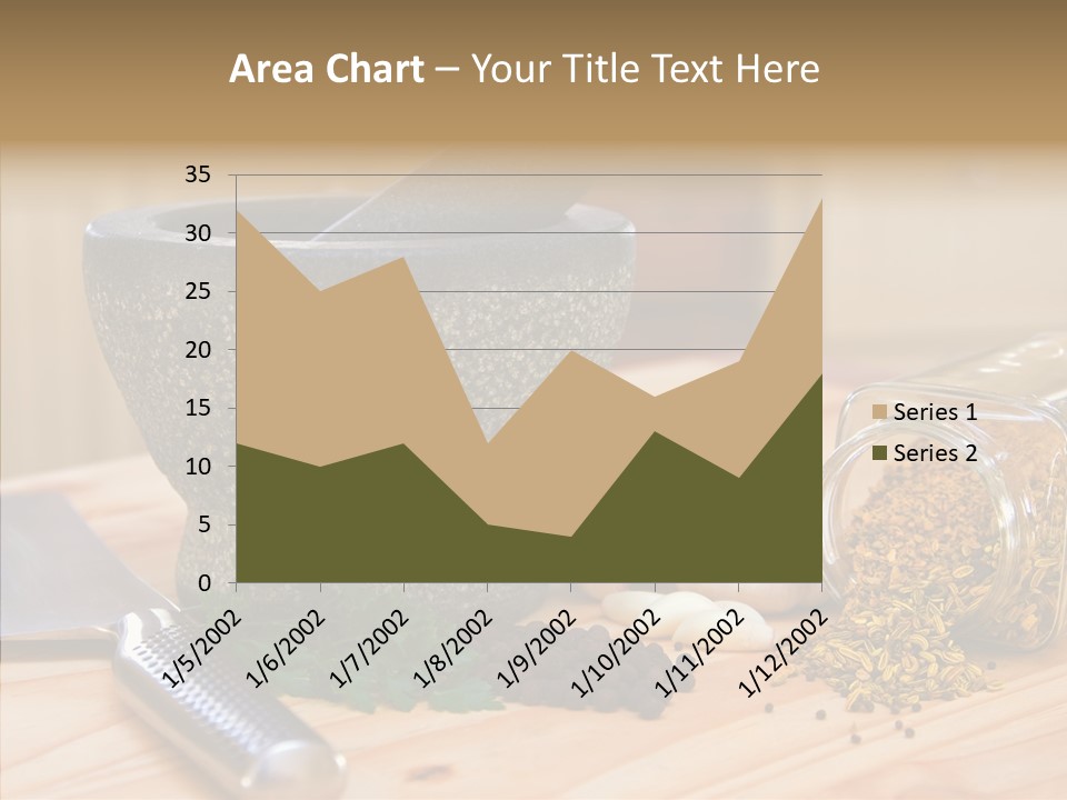 Lifestyle Basil Close Up PowerPoint Template