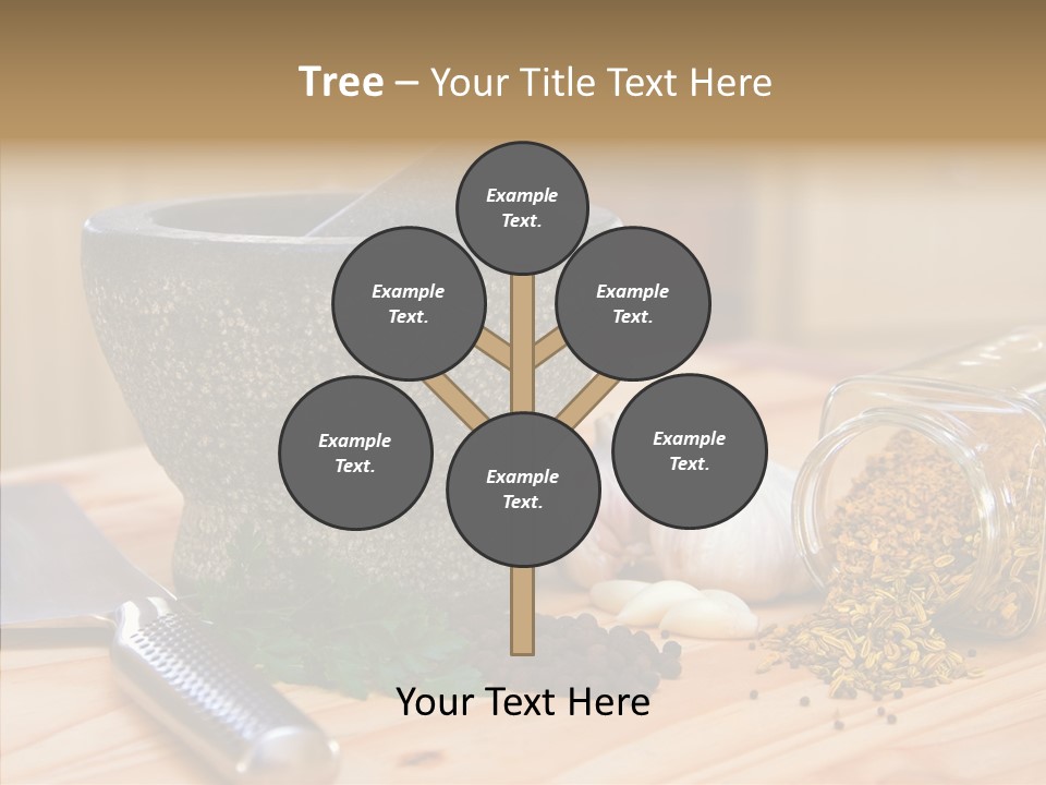 Lifestyle Basil Close Up PowerPoint Template